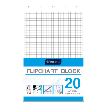 Blok do Flipchartów Kratka '20 640x1000 interdruk